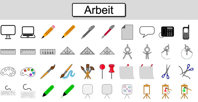 Arbeit - Icons