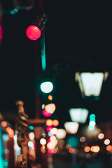 christmas lights in the city