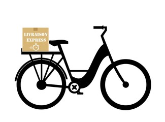 Vélo de livraison express, transport urbain durable