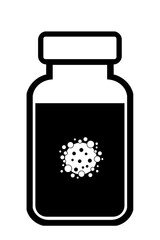 Flacon de vaccination contre la pandémie de Covid-19