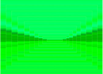 Concentric rectangles on a light green background