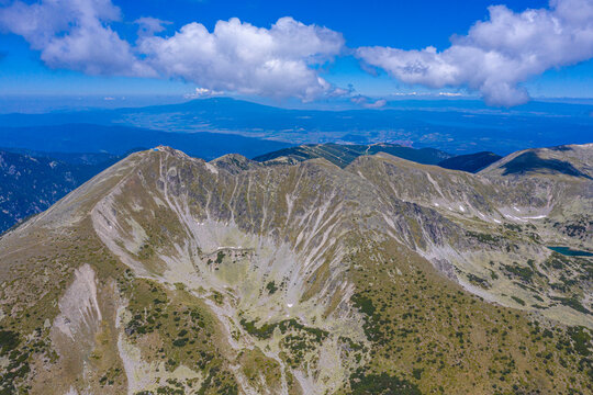 Rila mountains dominated by Musala peak - the highest mountain in Bulgaria