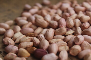 close up of peanuts
