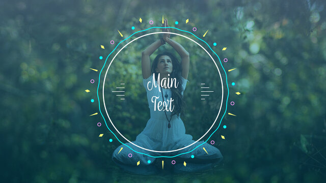 Lifestyle Yoga Intro Title Overlay
