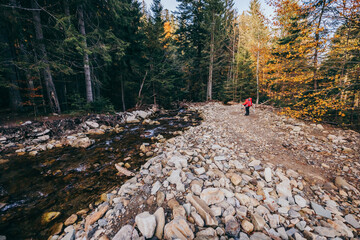 A rocky a path a mountain and