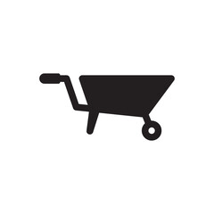 Barrow cart icon sign symbol	