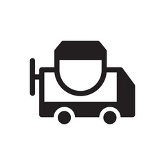 Cement mixer icon sign symbol	