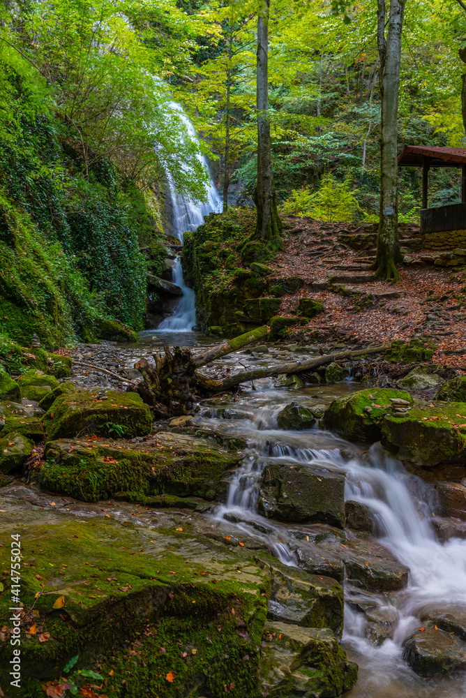 Wall mural Skoka waterfall near Teteven in Bulgaria