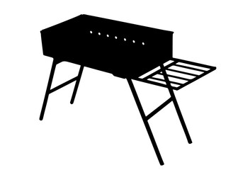 Brazier for frying meat.