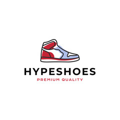 hype shoes logo vector icon illustration line outline style good for your business