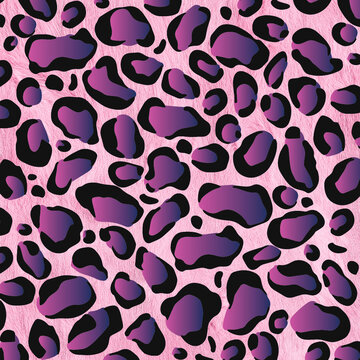 Furry background with futuristic modern leopard prints