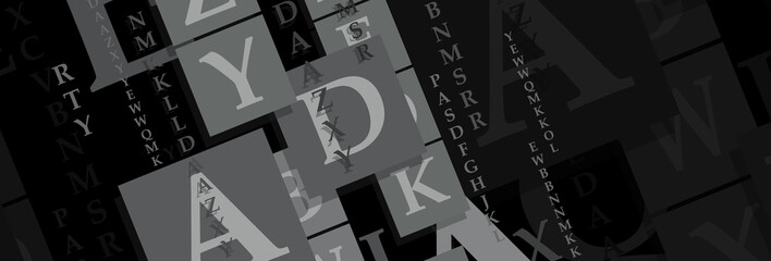 abstract background with alphabet