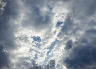 blue sky with clouds