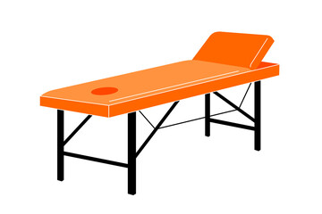 Massage table. Massage couch. Beauty salon furniture. Medical equipment.