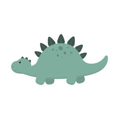 Dinosaur Stegosaurus. Vector illustration.