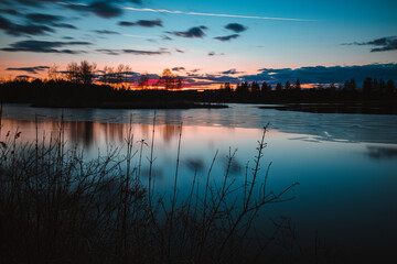 Fototapeta premium Sunset Wertach 