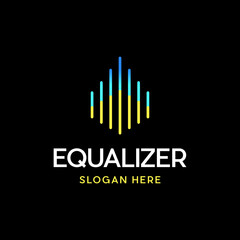 Equalizer Audio Creative Logo Design