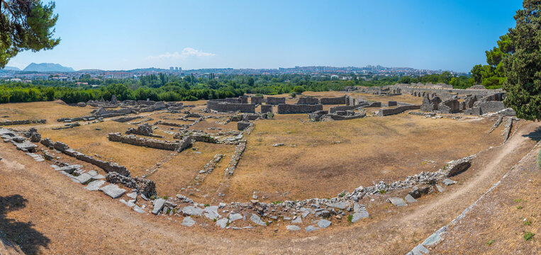 Roman ruins of ancient Salona near Split, Croatia