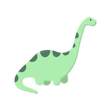 Dinosaur Brontosaurus. Vector illustration.
