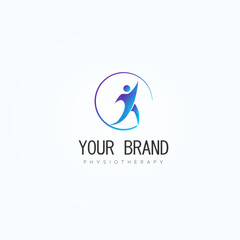 logo for physiotherapy with movement