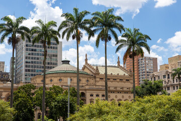 Detail of São Paulo Municipal Theater