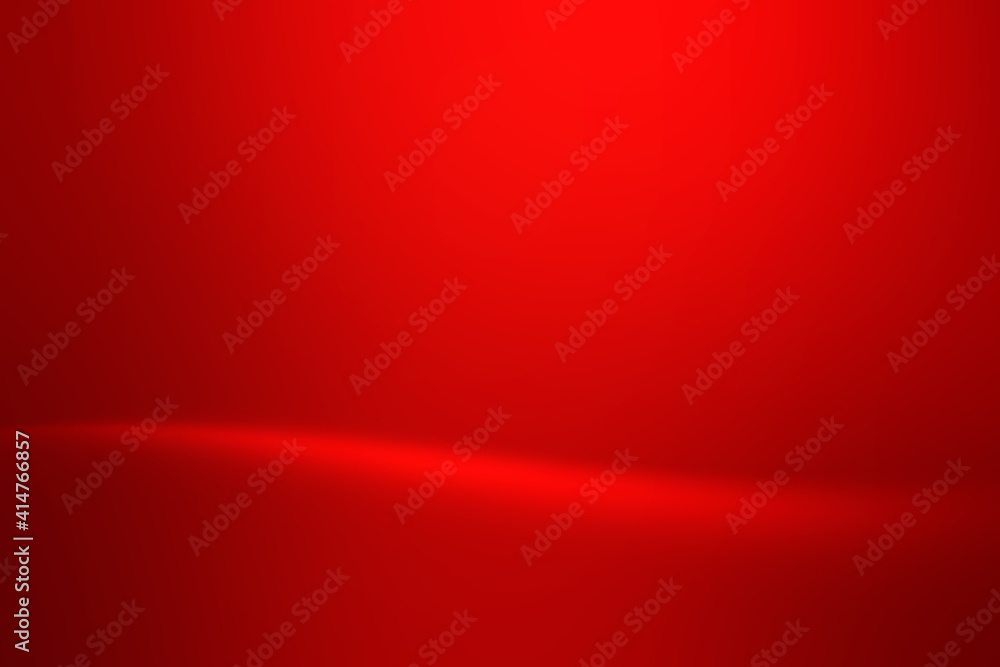 Wall mural red abstract background with gradient glowing texture of sunset.