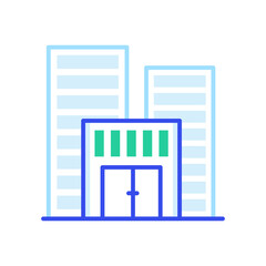 Library Vector color line icon style illustration. 