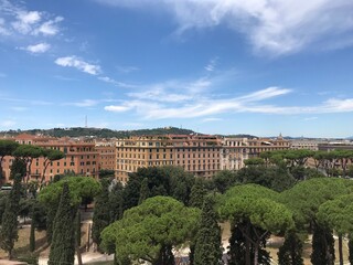 Fototapeta na wymiar Perspetiva sobre a cidade de Roma