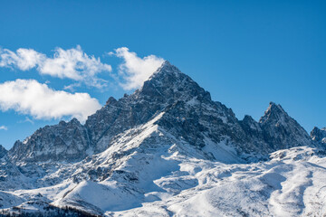 Fototapeta na wymiar Monviso mountain in Piedmont alps