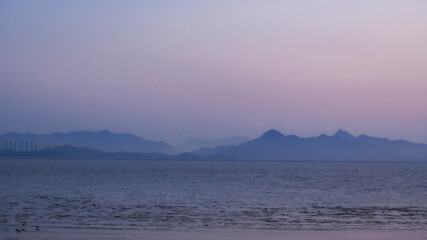 The mountains beyond the sea are like mountains