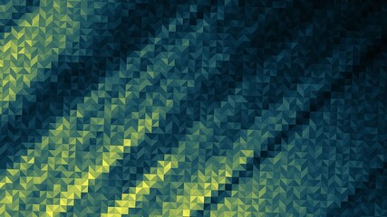 abstract black and green cubes