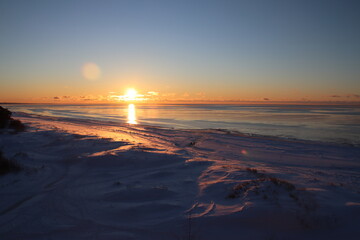 sunset at the beach