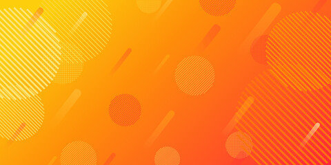 Abstract modern background gradient color. Yellow and red gradient with dynamic circle abstract. Bg texture for poster cover design. 
