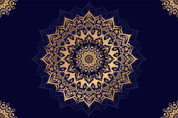 Luxury mandala background with golden arabesque pattern arabic islamic east style.decorative mandala for print, poster, cover, brochure, flyer, banner.