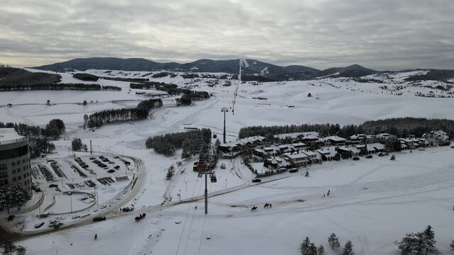 ski resort Zlatibor with Tornik wiew and the longest gondola