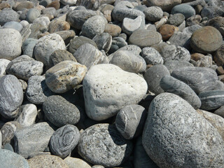 
Background large gray stones close up