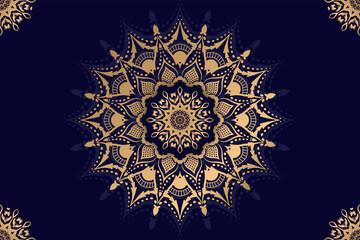 Luxury mandala background with golden arabesque pattern arabic islamic east style.decorative mandala for print, poster, cover, brochure, flyer, banner.