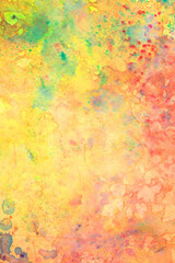 Vibrant Abstract Watercolour and Acrylic Painting Like Marble