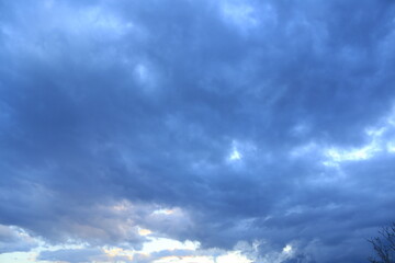 clouds over the mountains
