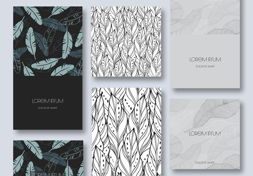 Feathers Social Media Post Pattern Backgrounds