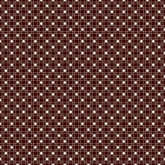 Fototapeta premium Seamless pattern with simple geometric ornament. Repeated squares and thin lines abstract background. Grid digital paper