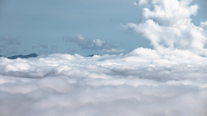 Foggy Morning in the Valleys of the Appalachian Mountains View from The Blue Ridge Parkway