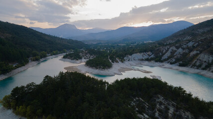 Fototapeta na wymiar Lac de Castillon Verdon Alpes de Haute Provence France