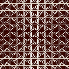 Grid seamless pattern. Geometric mosaic surface print. Parquet tile, flooring ornament. Repeated interlocking rectangular tiles motif
