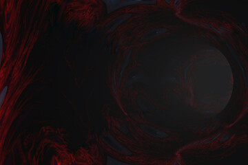 Abstract Red Tunnel