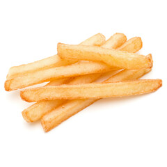French Fried Potatoes isolated on white background