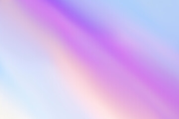 Holographic foil blurred abstract background for trendy design. Fantasy colorful card. Holographic sparkly cover with soft pastel colors