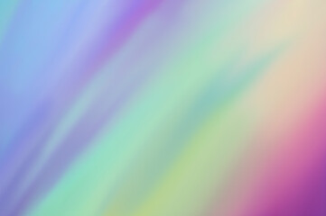 Holographic foil blurred abstract background for trendy design. Fantasy colorful card. Holographic...