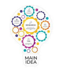 Infographic template with options or steps for business concept. Vector Illustration EPS10