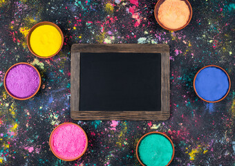 Gulal pigments for Holi festival of colours